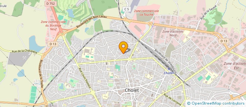 localisation de l'entreprise MADAME GUYLENE PICHOT à CHOLET