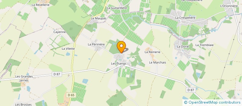 localisation de l'entreprise MADAME GUYLENE RENAUD à LA LIMOUZINIERE