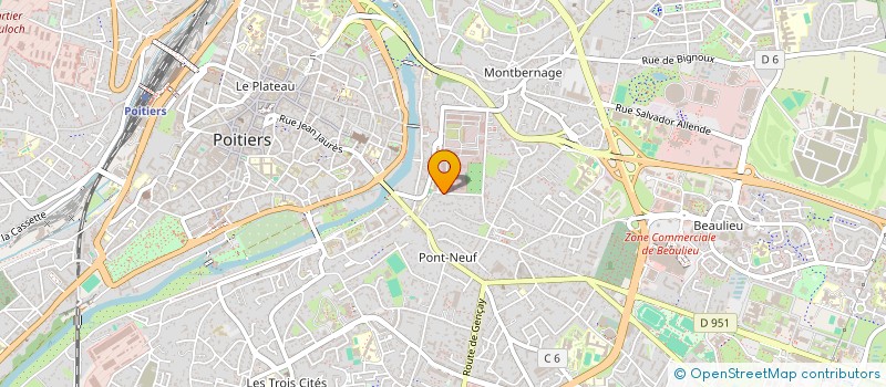 localisation de l'entreprise MADAME GUYLENE TABARY à POITIERS