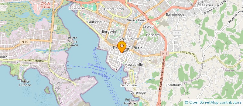 localisation de l'entreprise MADAME GUYLYNE LOUIS à POINTE-A-PITRE
