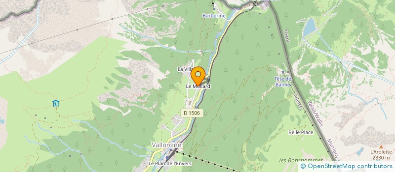 localisation de l'entreprise MADAME GUYONNE COLCOMBET  VALLORCINE