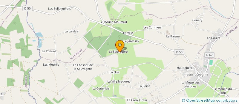 localisation de l'entreprise MADAME GUYONNE THOUX  SAINT-SEGLIN