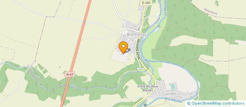 localisation de l'entreprise MADAME GUYREINE ADT à BRETHENAY