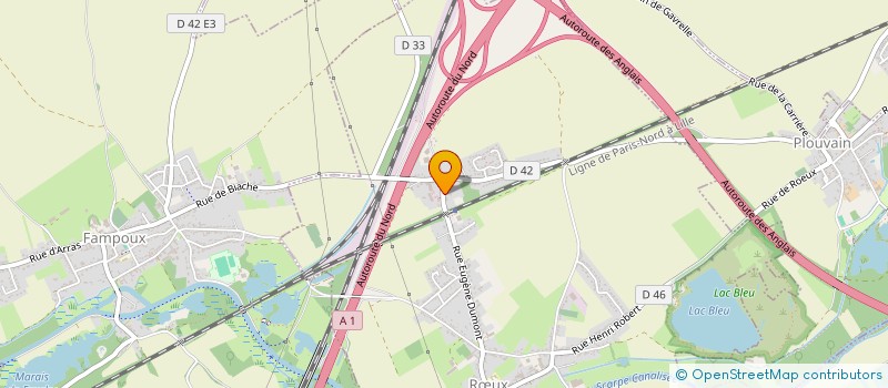 localisation de l'entreprise MADAME GWANAELLE MURIEL ORHON  RUX