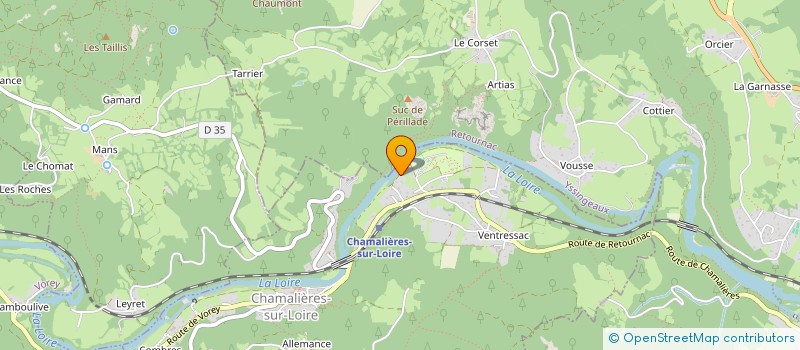 localisation de l'entreprise MADAME GWEN-AEL MONTI  CHAMALIERES-SUR-LOIRE