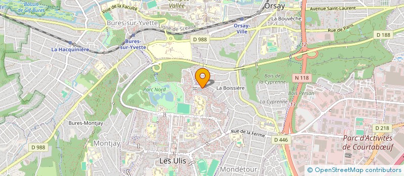localisation de l'entreprise MADAME GWEN LEBETTE à LES ULIS