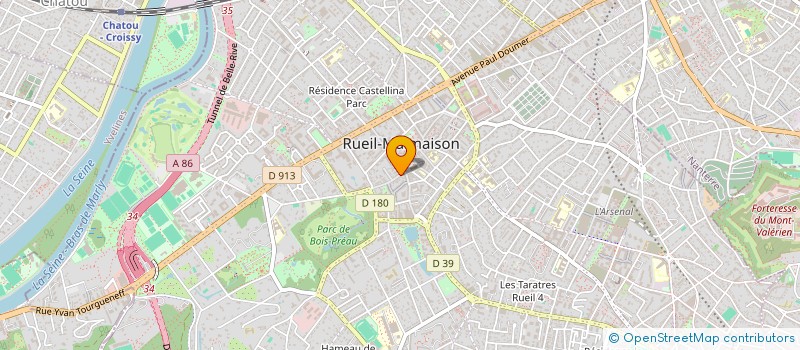 localisation de l'entreprise MADAME GWENAEL HEDOUX à RUEIL-MALMAISON