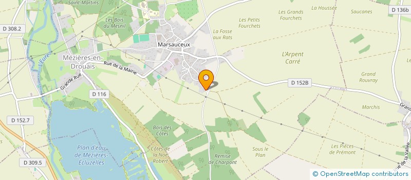 localisation de l'entreprise MADAME GWENAEL MARIE à MEZIERES-EN-DROUAIS