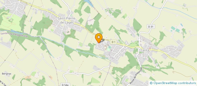 localisation de l'entreprise MADAME GWENAEL MONJARET  SAINT-PIERRE-DE-LAGES