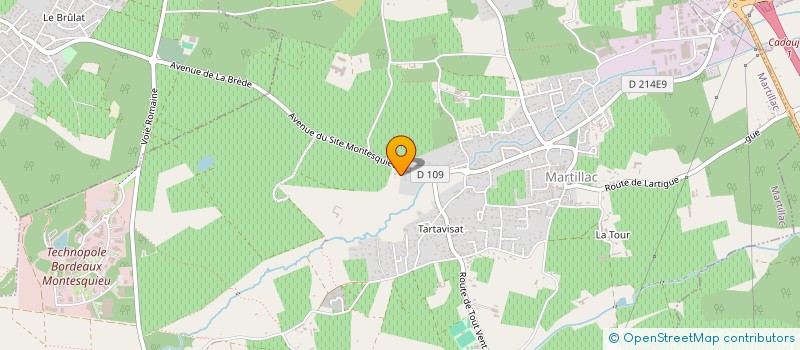 localisation de l'entreprise MADAME GWENAELE BOS  MARTILLAC