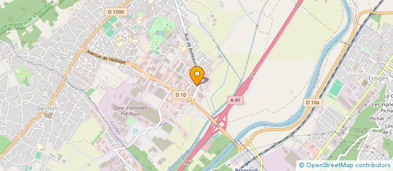 localisation de l'entreprise MADAME GWENAELE HUE  CROLLES