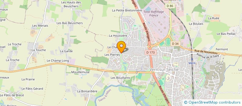 localisation de l'entreprise MADAME GWENAELE KERGOAT  VERN-SUR-SEICHE