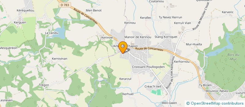 localisation de l'entreprise MADAME GWENAELE PATY  SAINT-EVARZEC