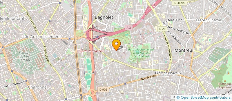 localisation de l'entreprise MADAME GWENAELE QUEFELLEC à BAGNOLET