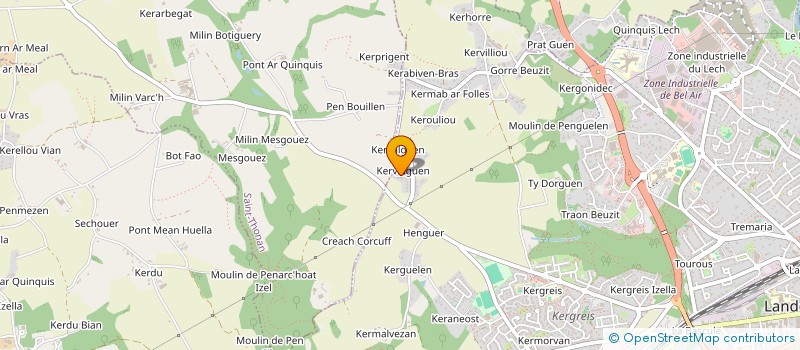 localisation de l'entreprise MADAME GWENAELLE ABGRALL  LANDERNEAU