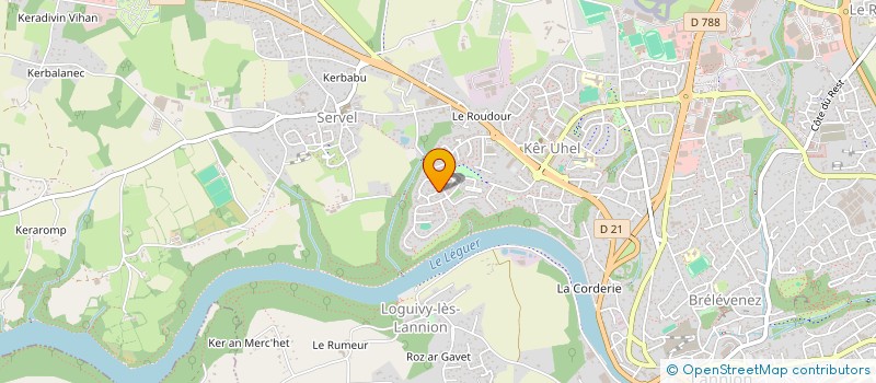 localisation de l'entreprise MADAME GWENAELLE ABGRALL  LANNION