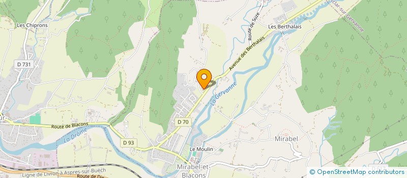 localisation de l'entreprise MADAME GWENAELLE ACKER  MIRABEL-ET-BLACONS