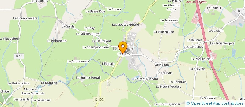 localisation de l'entreprise MADAME GWENAELLE BECHENNEC  LES PORTES DU COGLAIS