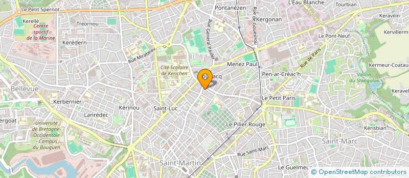 localisation de l'entreprise MADAME GWENAELLE BIDEAU à BREST