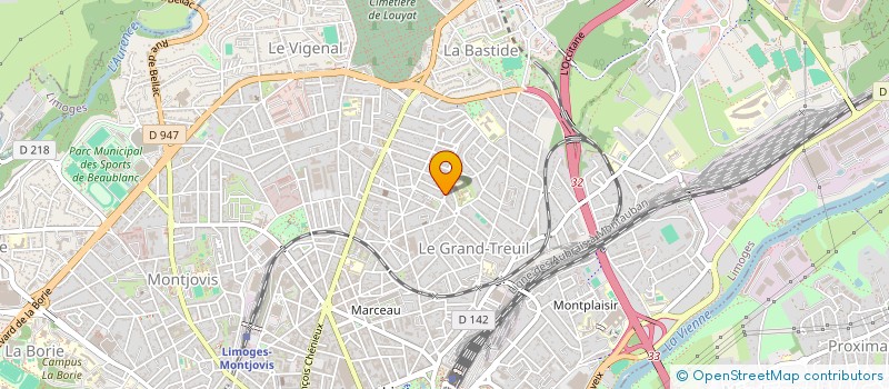 localisation de l'entreprise MADAME GWENAELLE BIHL à LIMOGES