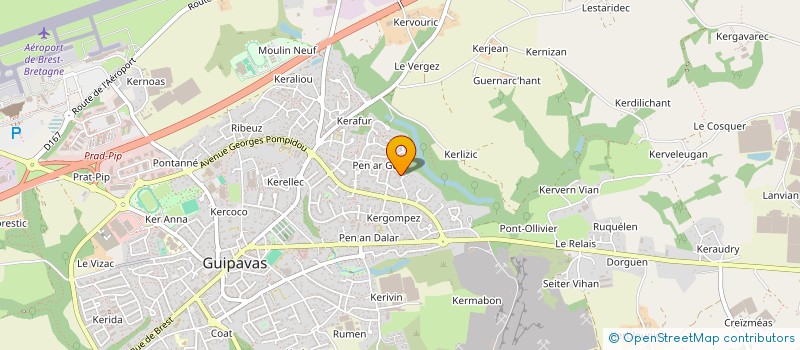 localisation de l'entreprise MADAME GWENAELLE BILLON  GUIPAVAS