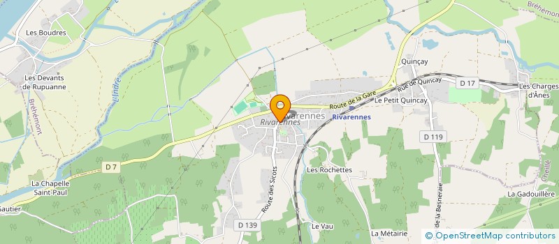 localisation de l'entreprise MADAME GWENAELLE BLANDIN à RIVARENNES