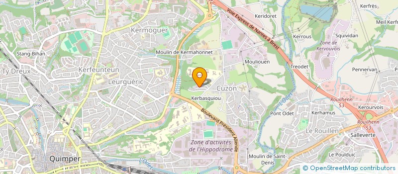 localisation de l'entreprise MADAME GWENAELLE BLONDE  QUIMPER