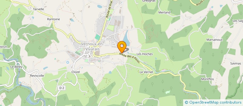 localisation de l'entreprise MADAME GWENAELLE BOUCHARD à VERNOUX-EN-VIVARAIS