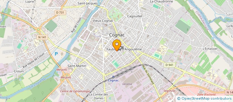 localisation de l'entreprise MADAME GWENAELLE BRETAGNE  COGNAC