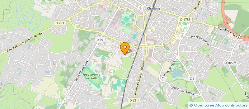 localisation de l'entreprise MADAME GWENAELLE BREVET à CHALLANS