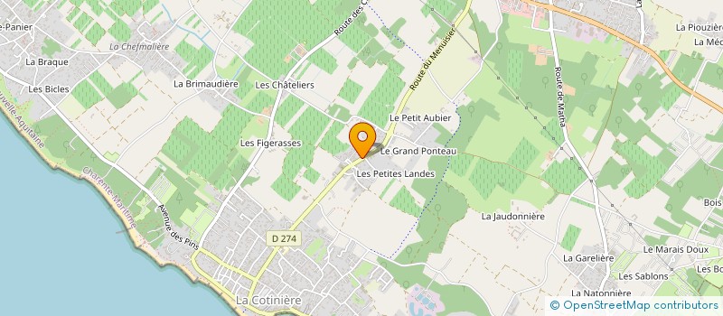 localisation de l'entreprise MADAME GWENAELLE BRIDIER  SAINT-PIERRE-D'OLERON