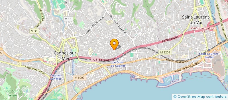 localisation de l'entreprise MADAME GWENAELLE BRUAND à CAGNES-SUR-MER