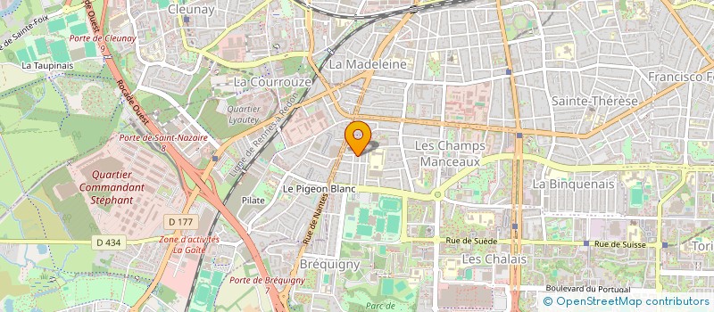 localisation de l'entreprise MADAME GWENAELLE CABEDOCHE à RENNES