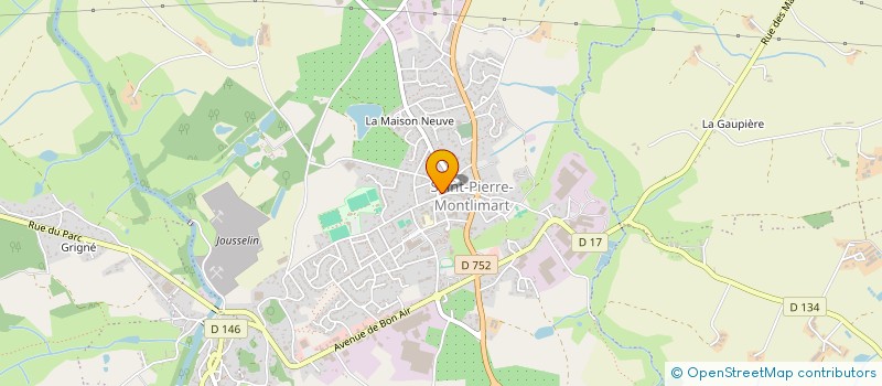 localisation de l'entreprise MADAME GWENAELLE CADIOT à MONTREVAULT-SUR-EVRE