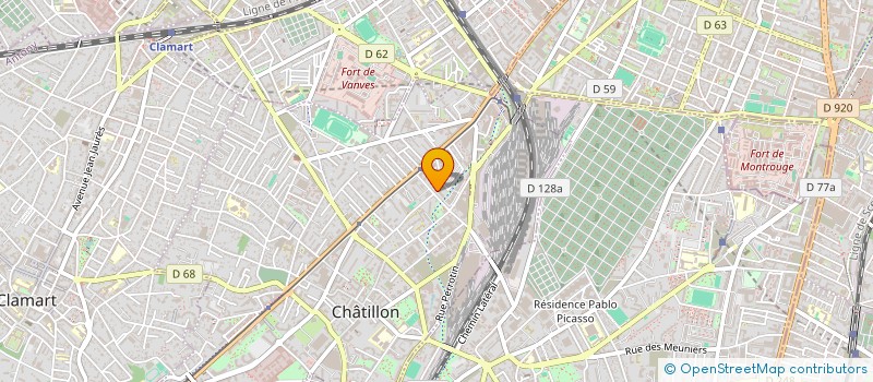 localisation de l'entreprise MADAME GWENAELLE CAILLAU  CHATILLON