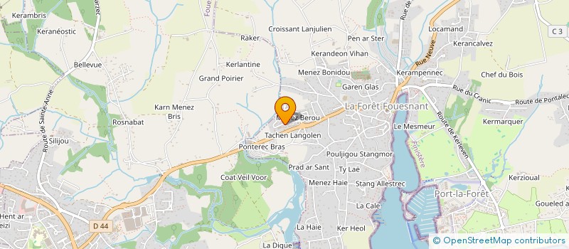 localisation de l'entreprise MADAME GWENAELLE CARDUNER  LA FORET-FOUESNANT