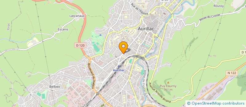 localisation de l'entreprise MADAME GWENAELLE CERDAN à AURILLAC
