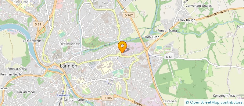 localisation de l'entreprise MADAME GWENAELLE CHALONY  LANNION