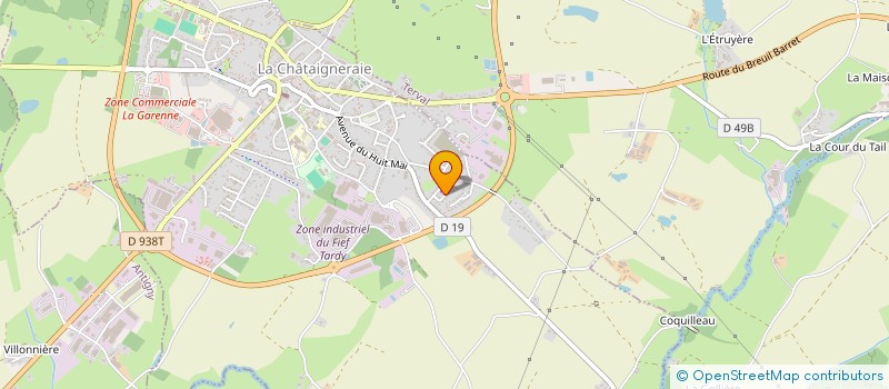 localisation de l'entreprise MADAME GWENAELLE CHARLOT  SAINT-HILAIRE-DE-VOUST