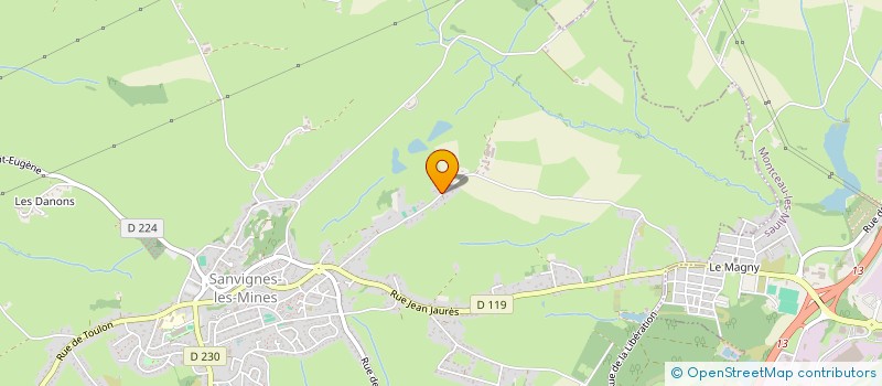 localisation de l'entreprise MADAME GWENAELLE CLAYEUX  SANVIGNES-LES-MINES