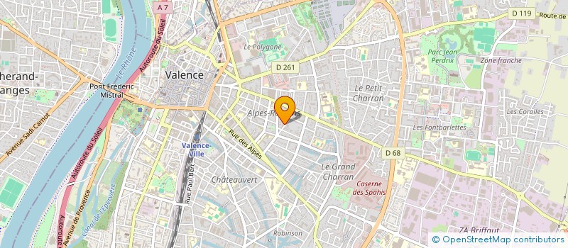 localisation de l'entreprise MADAME GWENAELLE COQUELIN  VALENCE