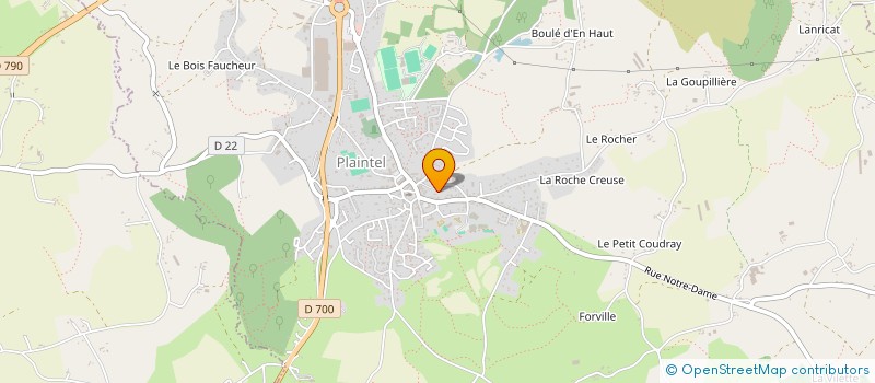 localisation de l'entreprise MADAME GWENAELLE COROUGE à PLAINTEL