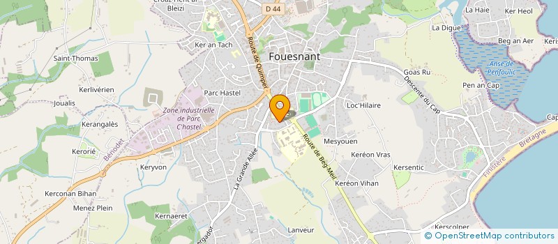 localisation de l'entreprise MADAME GWENAELLE CREACH  FOUESNANT