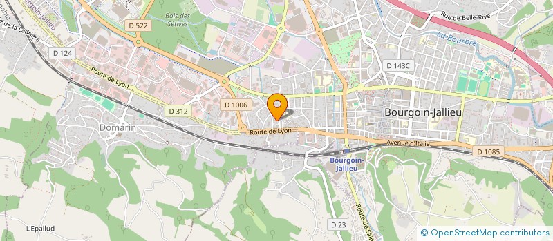 localisation de l'entreprise MADAME GWENAELLE CROLLA  BOURGOIN-JALLIEU