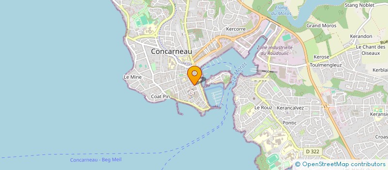 localisation de l'entreprise MADAME GWENAELLE DE CEUNINCK à CONCARNEAU