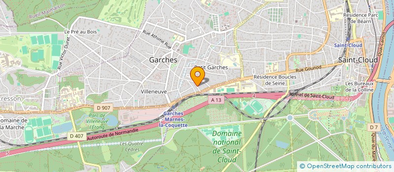localisation de l'entreprise MADAME GWENAELLE DE LESQUEN DU PLESSIS CASSO à GARCHES