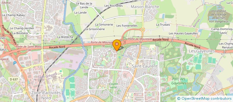 localisation de l'entreprise MADAME GWENAELLE DEBOS  RENNES