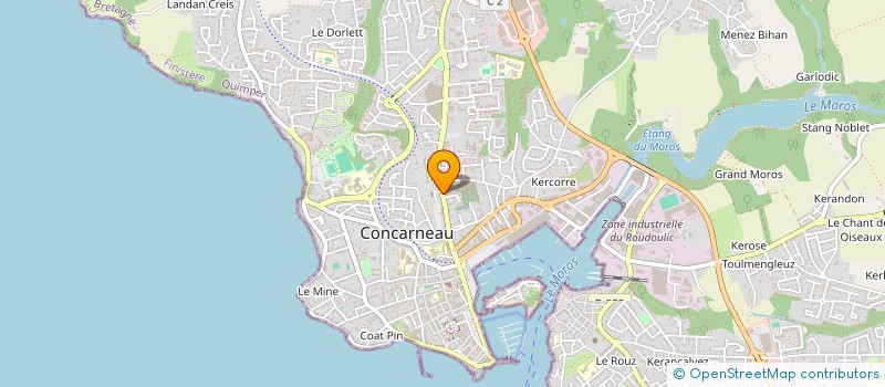 localisation de l'entreprise MADAME GWENAELLE DEFLESSELLE  CONCARNEAU