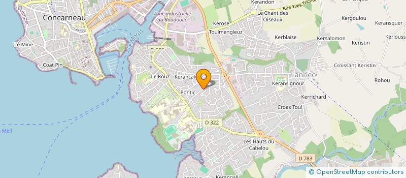 localisation de l'entreprise MADAME GWENAELLE DEMARLE  CONCARNEAU