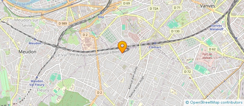 localisation de l'entreprise MADAME GWENAELLE DESCHARD à CLAMART